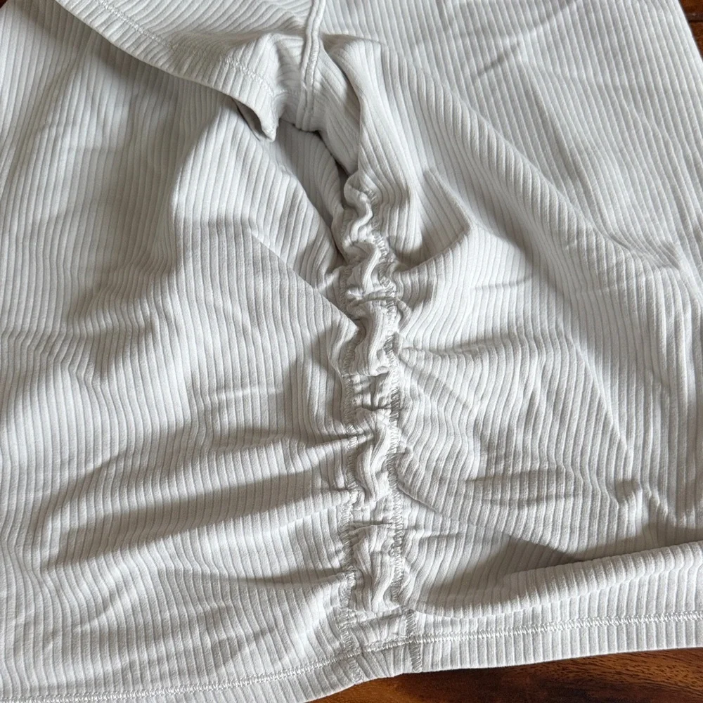 lululemon athletica White Ribbed All it Takes Short Sleeve Tee - Picture 3 of 3